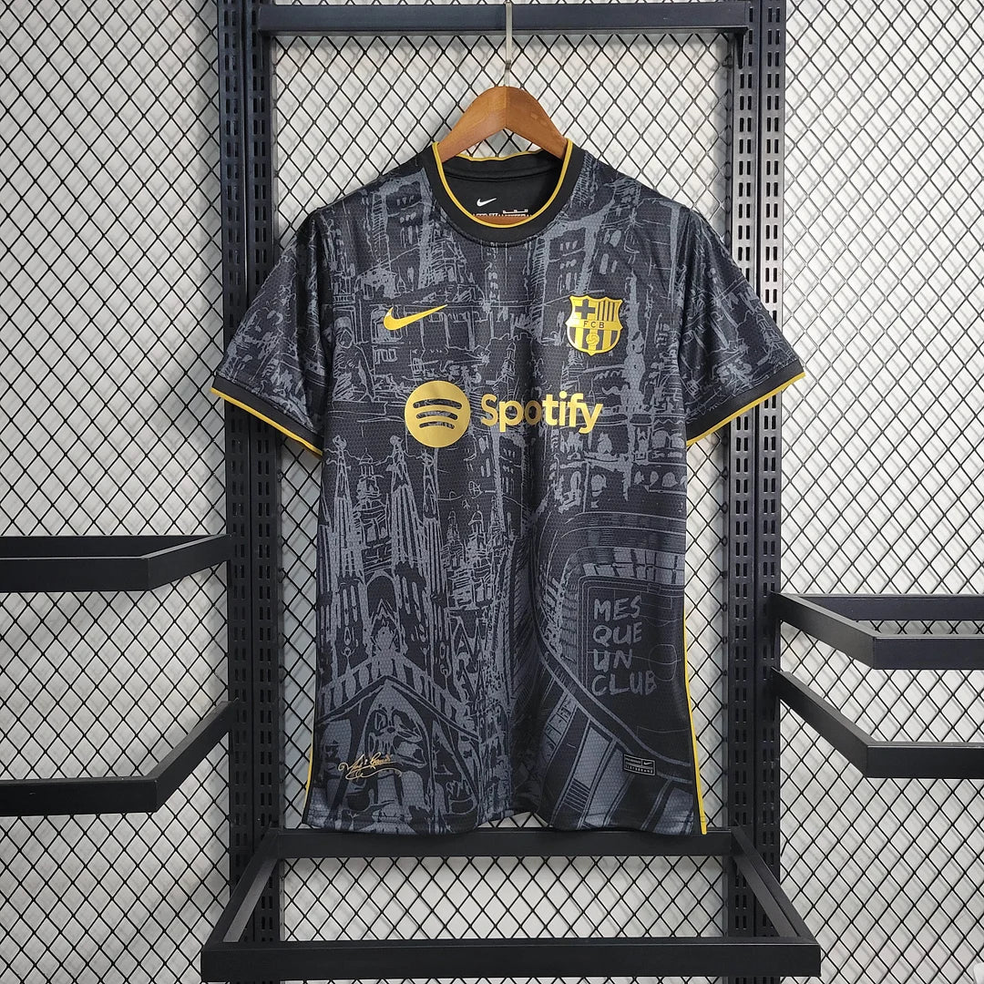 2023/2024 Barcelona Special Edition Black Football Shirt Thai Quality