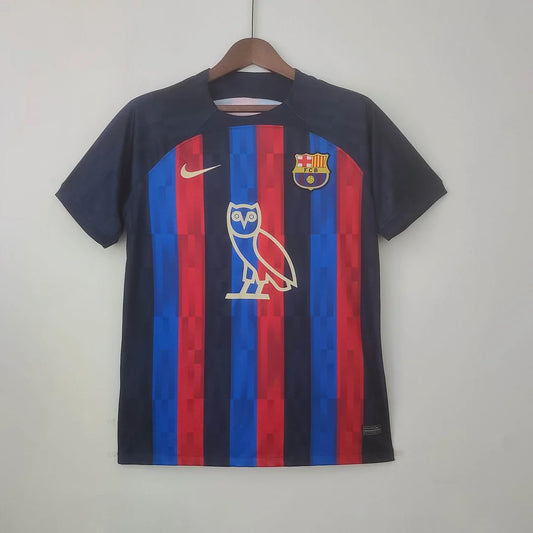 2022/2023 Barcelona Home Drake Model Football Shirt Thai Quality